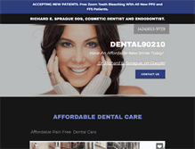 Tablet Screenshot of dental90210.com